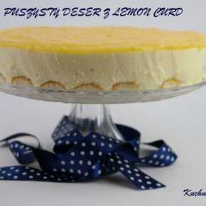 Puszysty deser z lemon curd