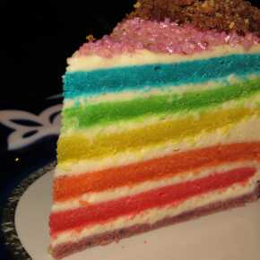 kolorowe ciasto