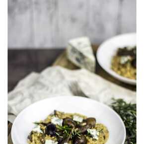 blue cheese risotto