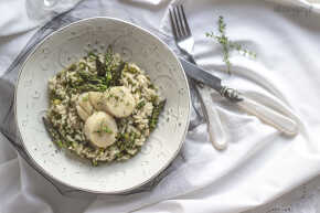 SZPARAGOWE RISOTTO