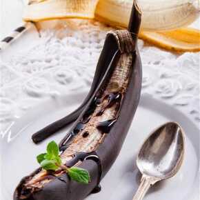 banan pieczony z sosem balsamico