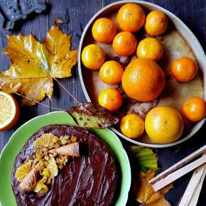 Ciasto czekoladowo-pomarańczowe idealne na HALLOWEEN