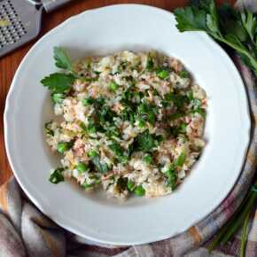 ryba. risotto