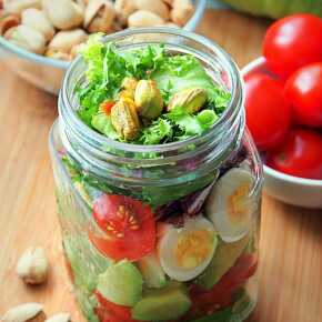 Salad in a jar for work