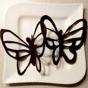 czekoladowy motyl