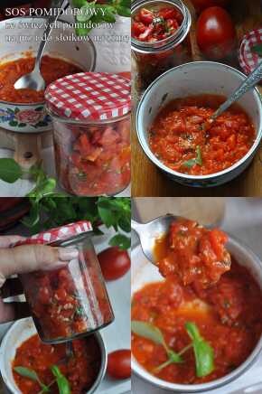 Sos ze świeżych pomidorów do słoików