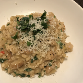 risotto ze świeżymi grzzybami