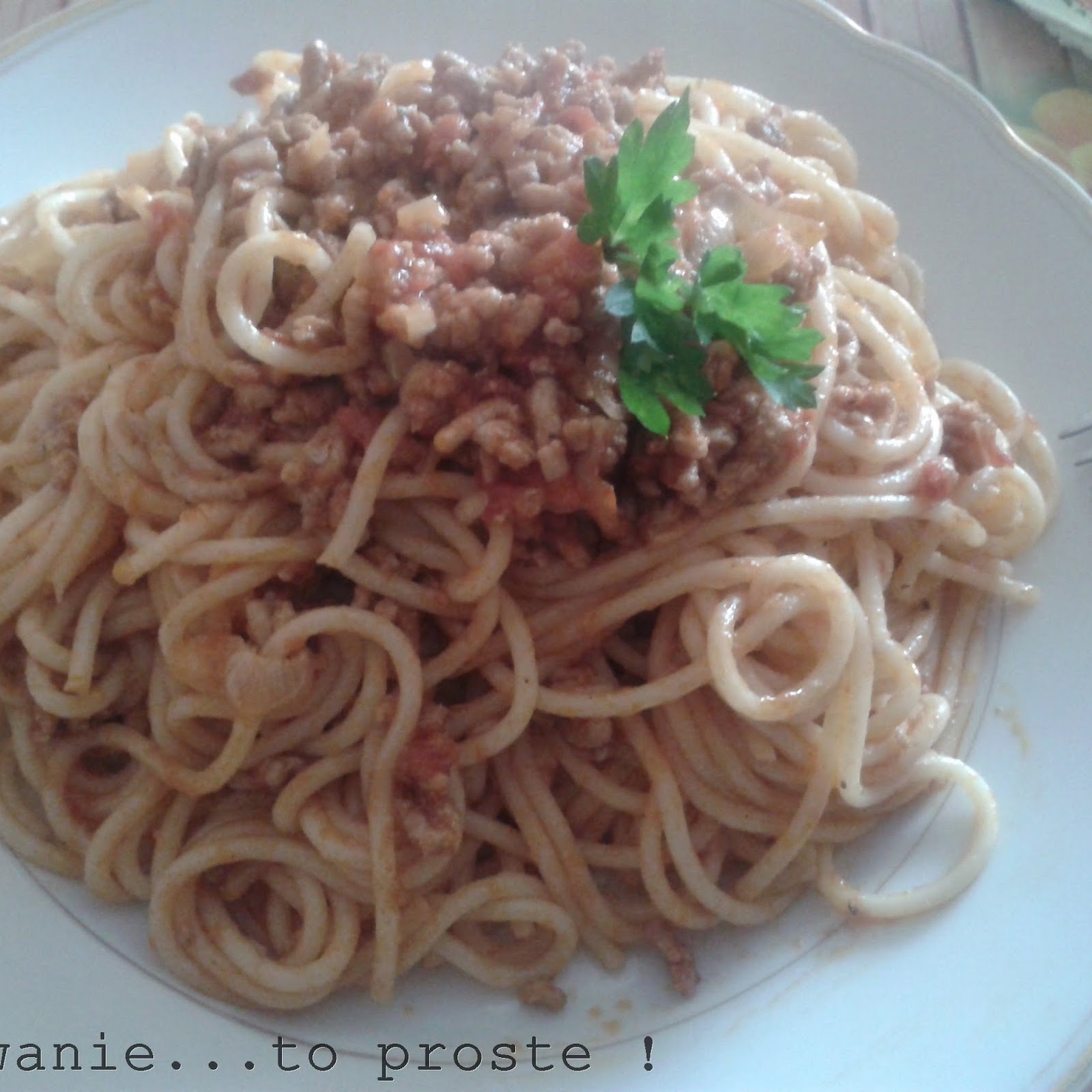 Domowe Spaghetti Bolognese