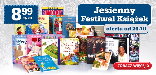 [promocje] Jesienny festiwal książek – tytuły za 8,99zł