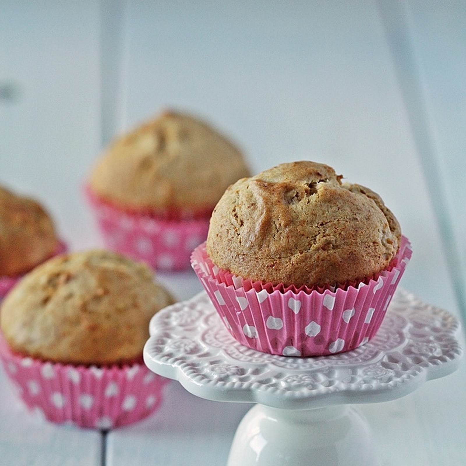 Wegańskie muffiny bananowo-klonowe (bez cukru)