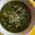 Zupa z zielonych warzyw z dodatkiem puree z dyni