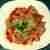 Gulasz wieprzowy z papryką, marchewką i ogórkiem kiszonym