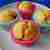 Muffinki pomarańczowe z truskawkami (po 18. miesiącu)