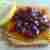 Szybki deser arachidowo-porzeczkowy - Quick peanut and raspberry dessert - Fetta biscottata con burro d'arachidi e ribes
