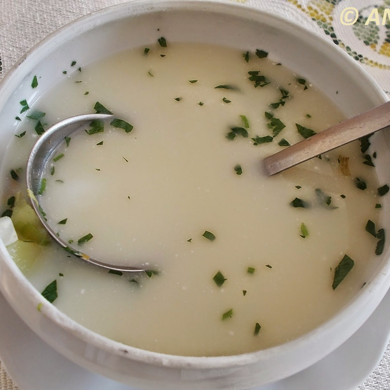 Ziemniaczanka dietetyczna z jogurtem - Dietetic potato soup - Minestrone dietetico di patate
