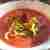 Gaspacho z pomidorów malinowych i malin z makaronem z cukinii:-)