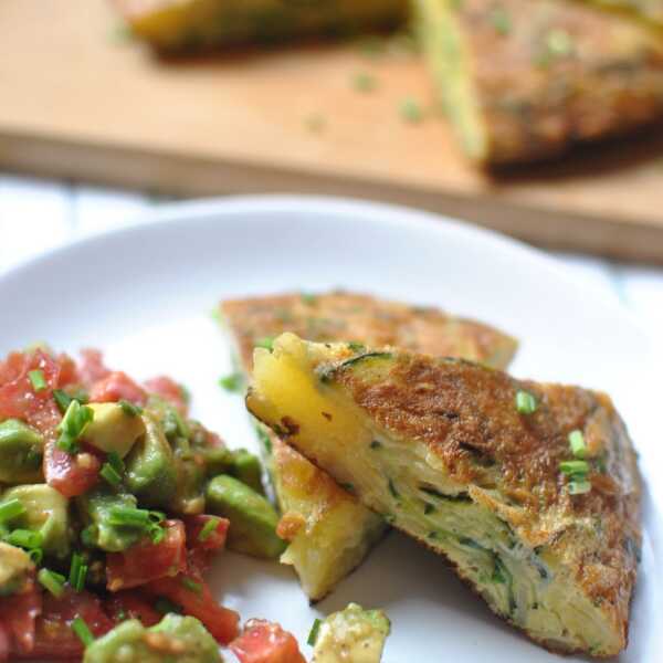 Tortilla española z cukinią