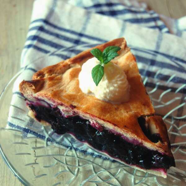 Placek jagodowy (blueberry pie)