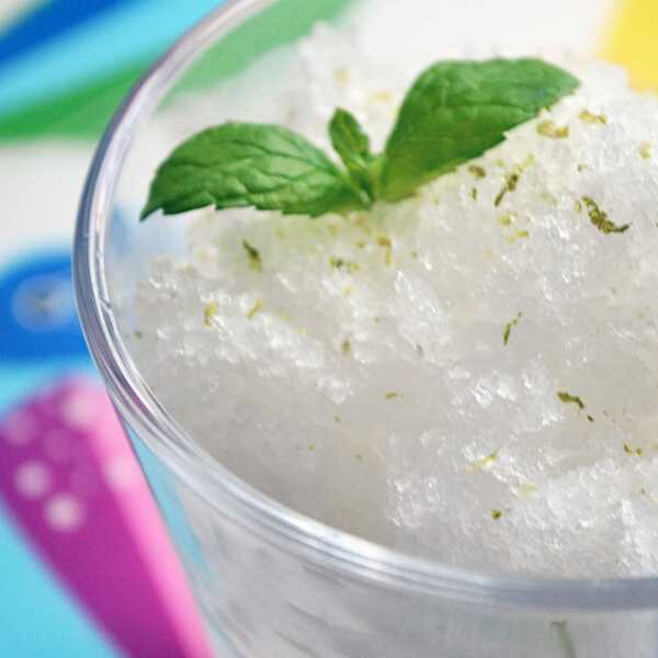 Granita z Prosecco z dodatkiem Limoncello i limonki