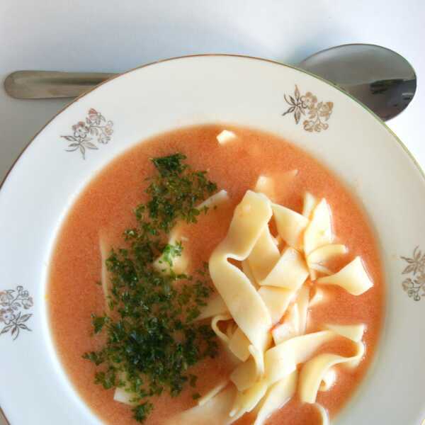 Zupa pomidorowa - ze świerzych pomidorów