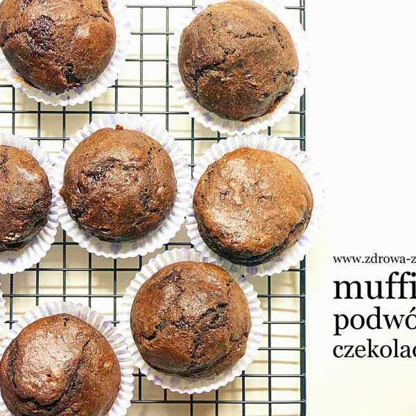 Pełnoziarniste muffinki czekoladowe