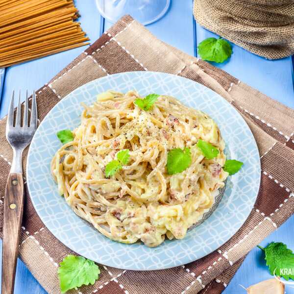 Spaghetti w sosie Carbonara