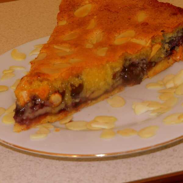 Tarta angielska Bakewell z borówkami