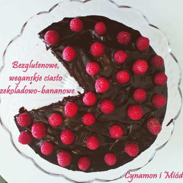 Bezglutenowe, wegańskie ciasto czekoladowo-bananowe / Gluten free, vegan chocolate banana cake