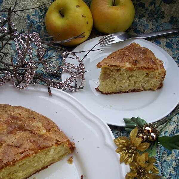 Ciasto z jabłkami z cukrową skorupką 