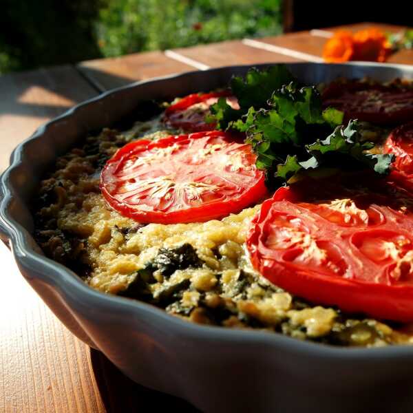 Tarta z jarmużem i soczewicą / Kale Lentil Tart