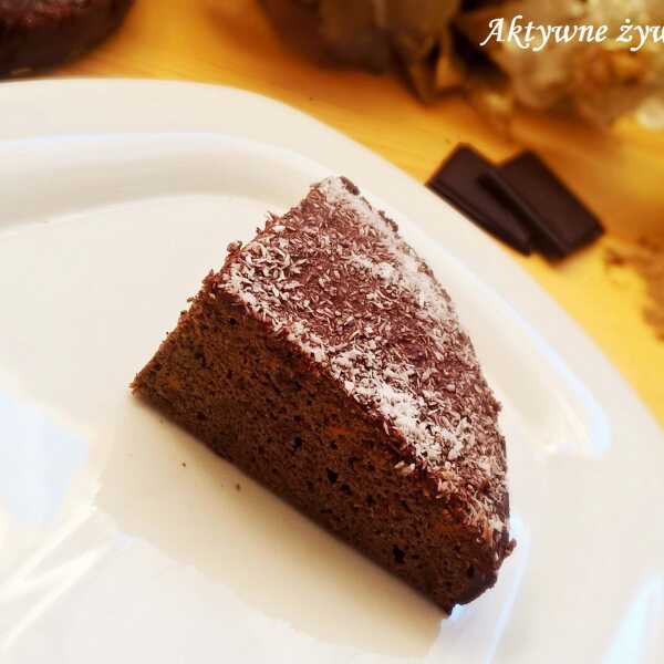 Ciasto gryczano-żolędziowe z polewą czekoladową