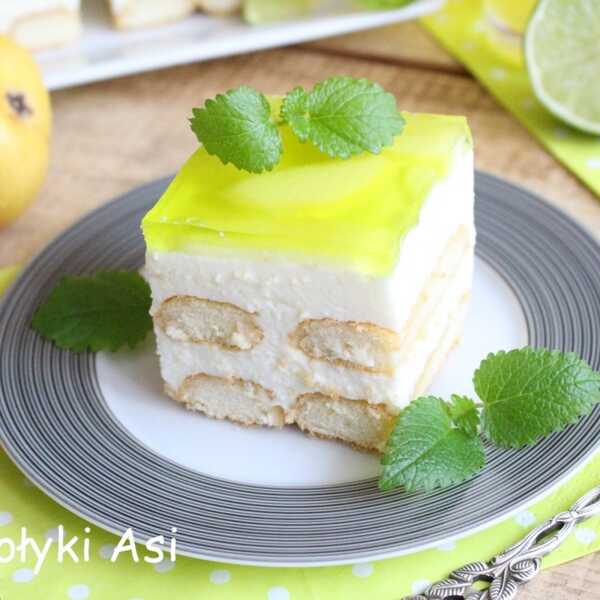 Ciasto gruszkowo-limonkowe bez pieczenia