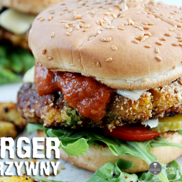 Burgery warzywne z pieczonego kalafiora, batatów i groszku