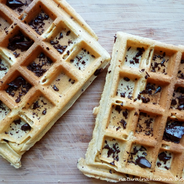 Gofry stracciatella na weekendowe śniadanie