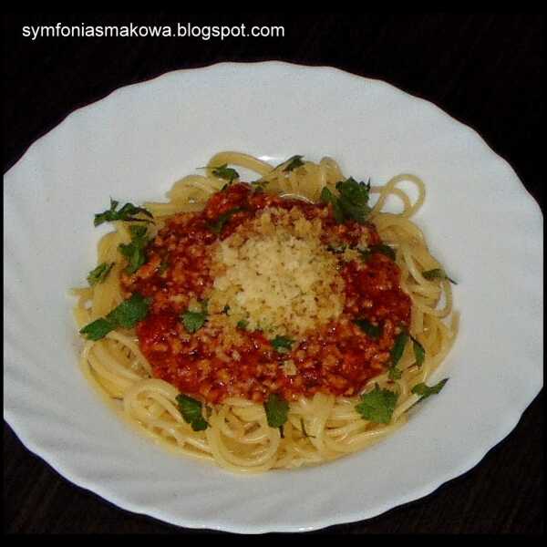 Spaghetti à la bolognese.