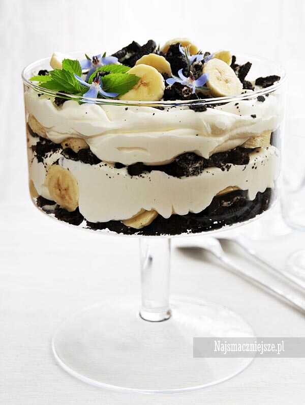 Trifle oreo z bananami