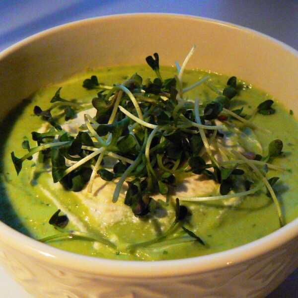 Surowa zupa krem z awokado / Raw avocado cream soup