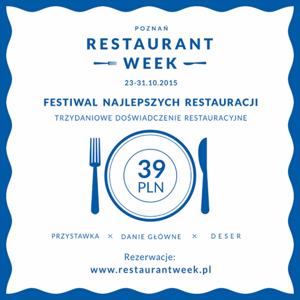 Restaurant Week w Poznaniu 