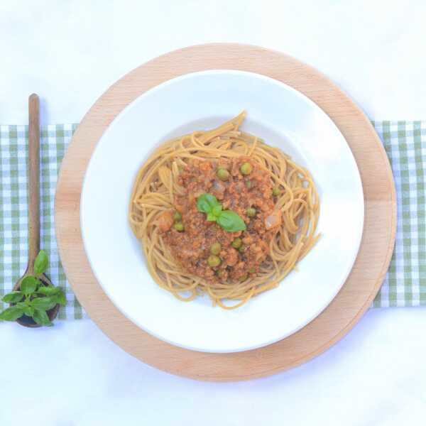 Wegańskie spaghetti bolognese