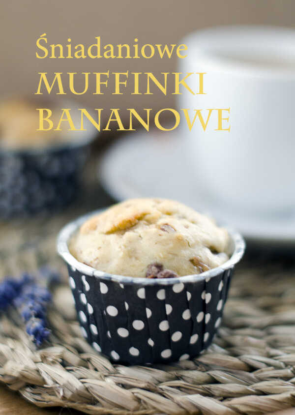 Muffinki bananowe z czekoladą