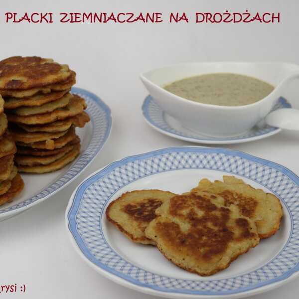 Placki ziemniaczane na drożdżach