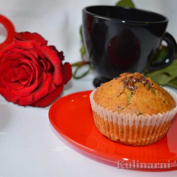 Muffinki z krasnostawskim masłem i z czekoladą