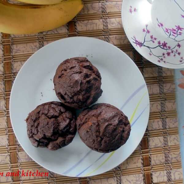 Muffiny dyniowo-kakaowe (bez glutenu, bez nabiału)