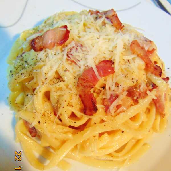 Prawdziwe Włoskie Spaghetti Carbonara