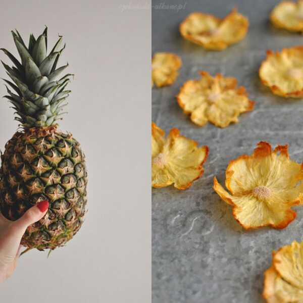DIY: Kwiaty z suszonego ananasa do dekoracji wypieków
