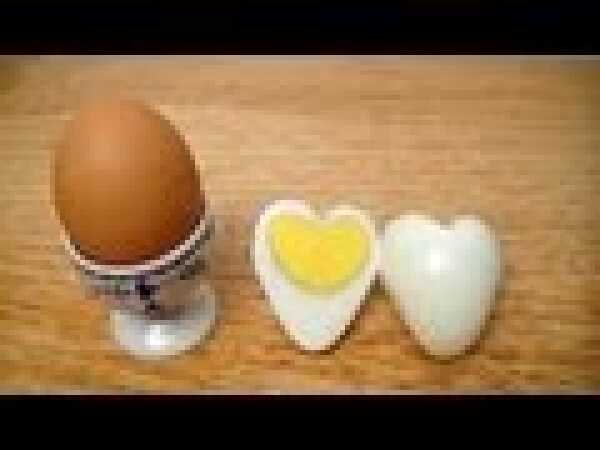Jak zrobić jajko serce ugotowane na twardo?