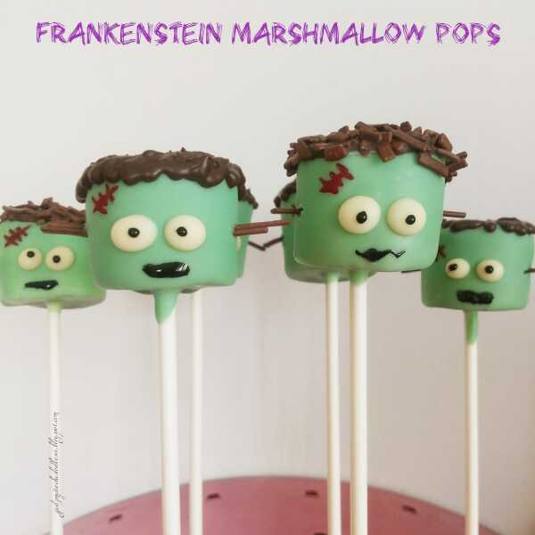 Frankenstein marshmallow pops