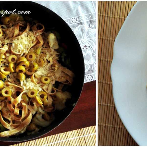 Tagliatelle z warzywami / Tagliatelle with vegetables