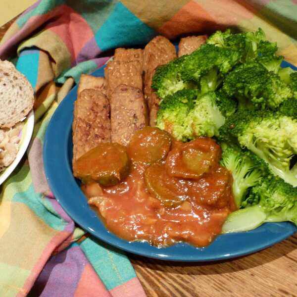 Wegańskie pyszności - tempeh w paprykowej marynacie!