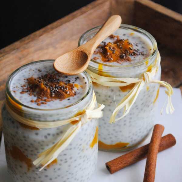 Pumpkin Spice Chia Pudding - dyniowy deser chia